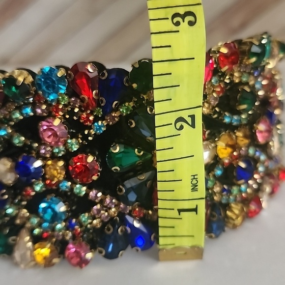 Multi Color Statement Crystal Rhinestone Headband NEW